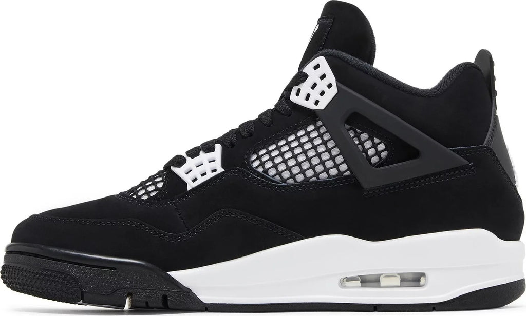 Jordan 4 Retro Black White Sneakers (FQ8138-001)