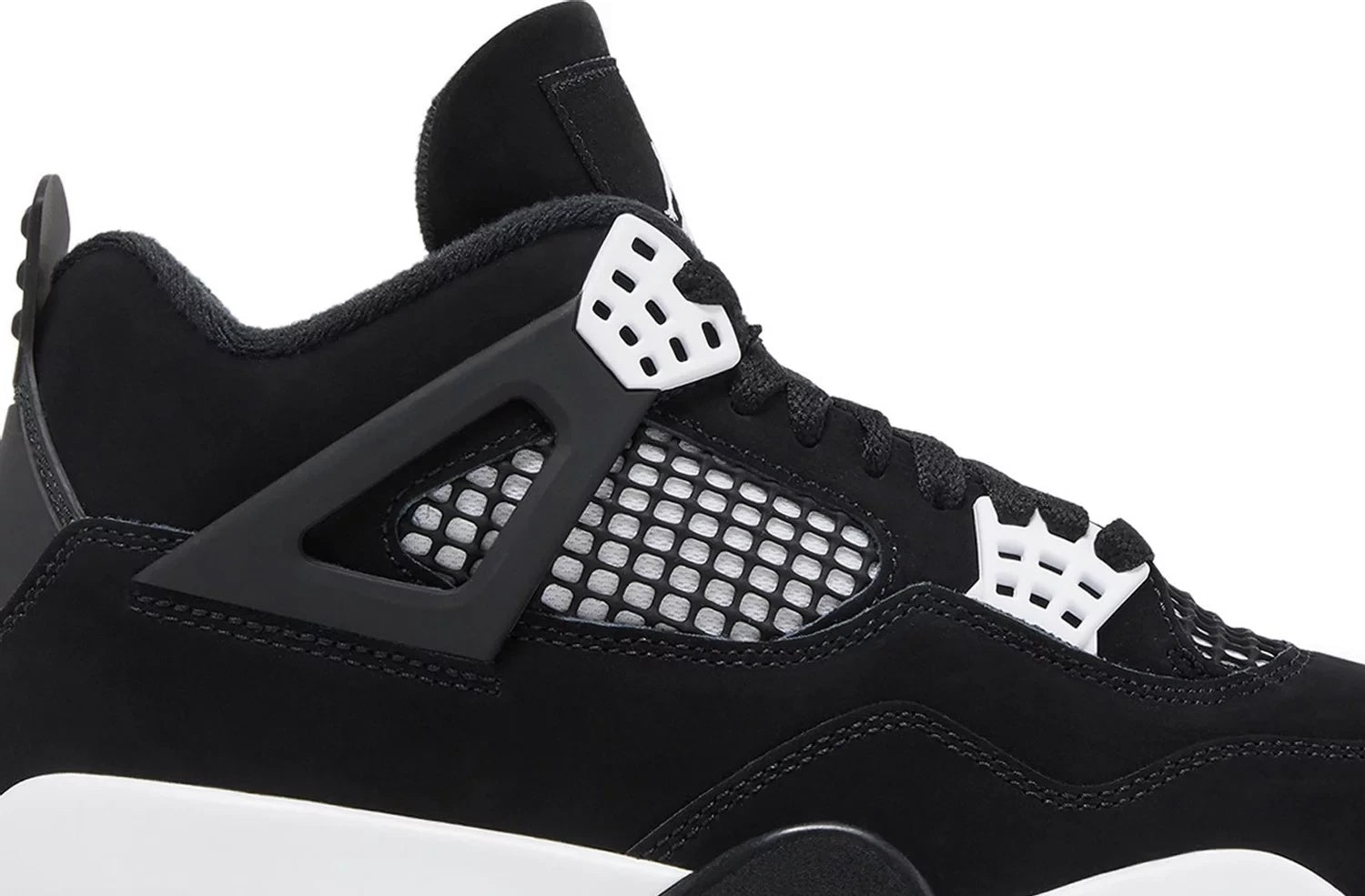 Jordan 4 Retro Black White Sneakers (FQ8138-001)