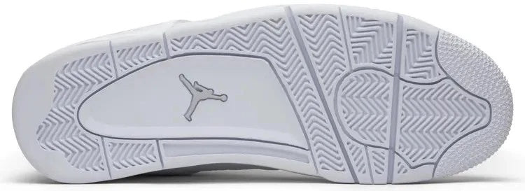 Nike Air Jordan 4 Retro White Leather Shoes (308497-100)