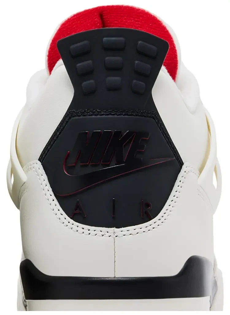 Nike Jordan 4 Retro 'Sail' Leather Sneakers IM4002-100