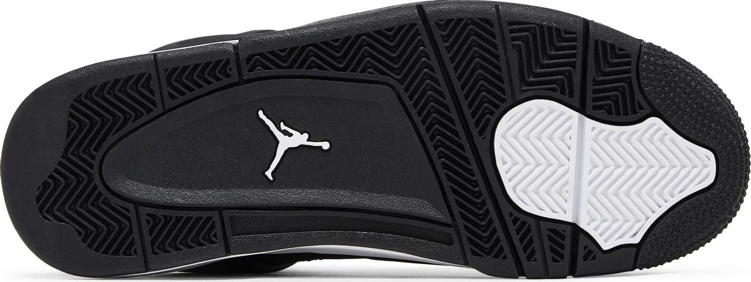 Jordan 4 Retro Black White Sneakers (FQ8138-001)