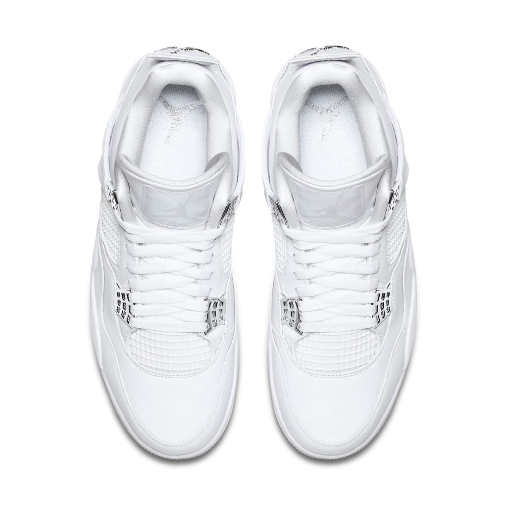 Nike Air Jordan 4 Retro White Leather Shoes (308497-100)