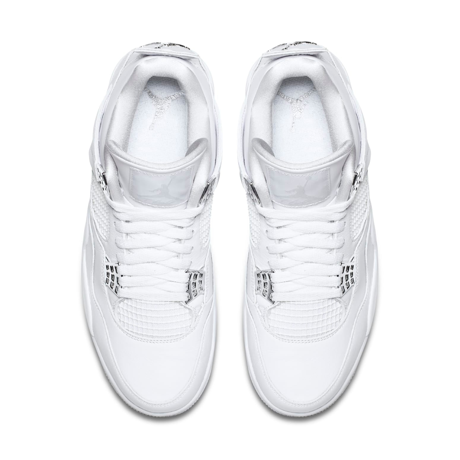 Nike Air Jordan 4 Retro White Leather Shoes (308497-100)