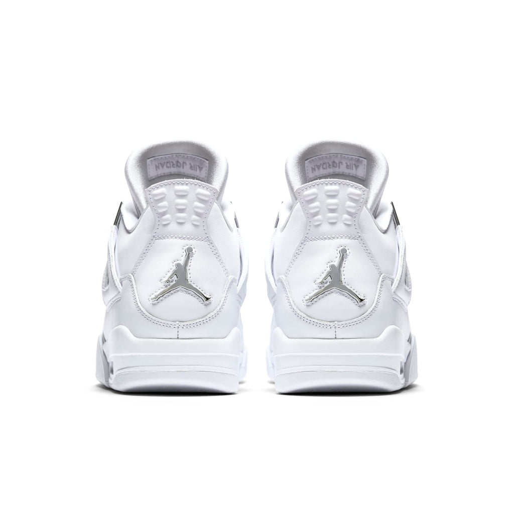 Nike Air Jordan 4 Retro White Leather Shoes (308497-100)